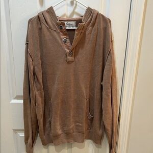 Brown Hooded Men's Sweater
